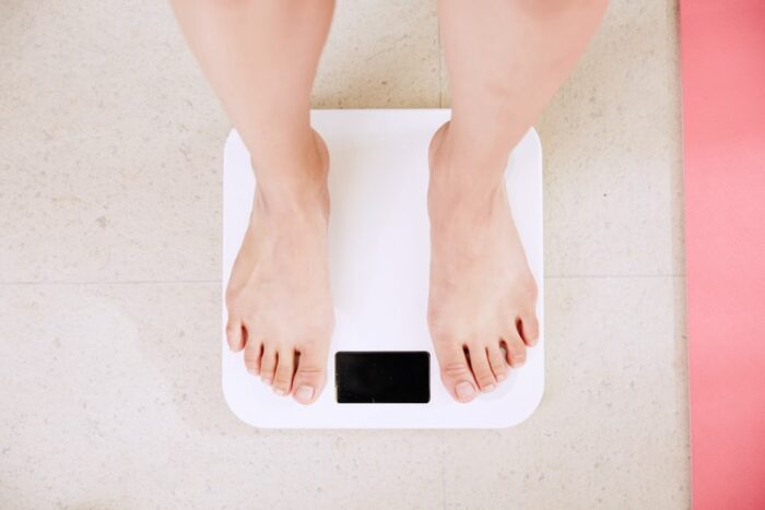 weighing on scales