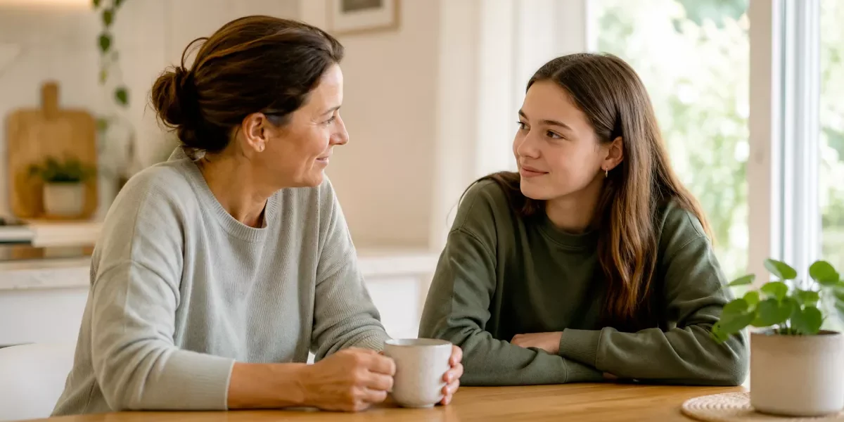 Woman Supporting a Child with an Eating Disorder